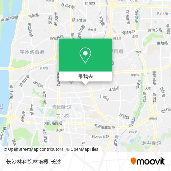 长沙林科院林培楼地图