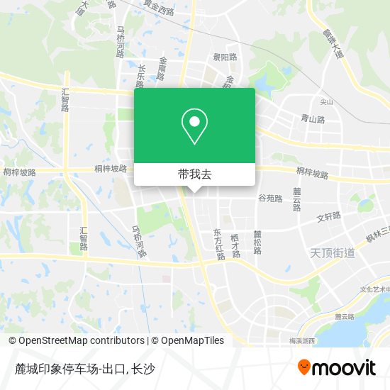 麓城印象停车场-出口地图