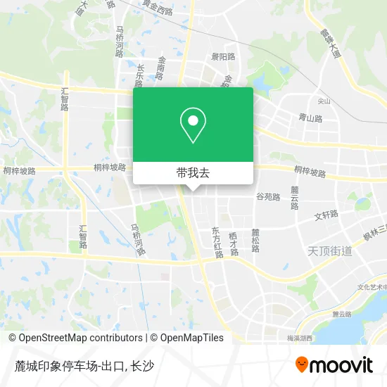麓城印象停车场-出口地图