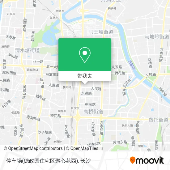 停车场(德政园住宅区聚心苑西)地图