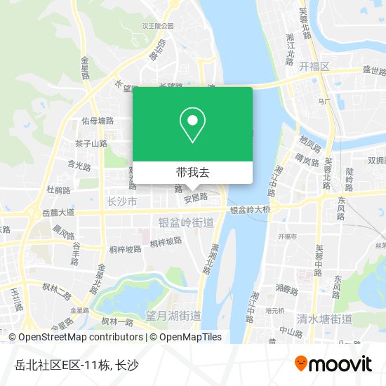 岳北社区E区-11栋地图