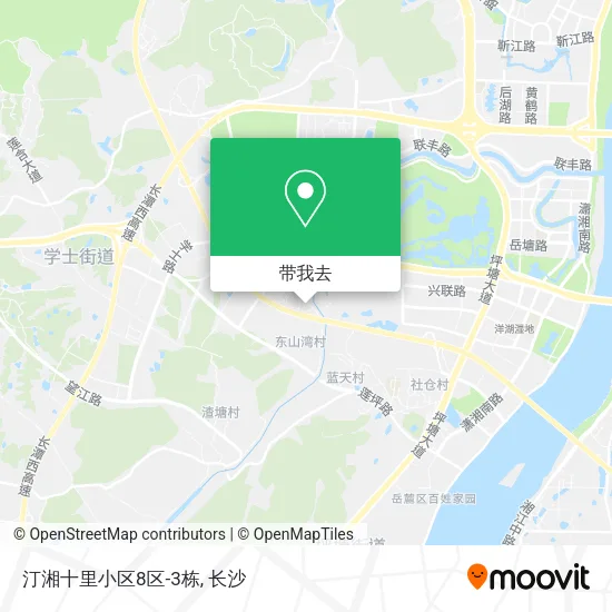 汀湘十里小区8区-3栋地图