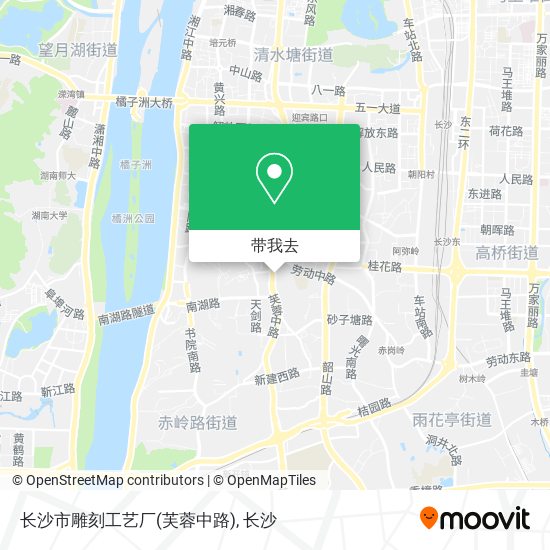 长沙市雕刻工艺厂(芙蓉中路)地图