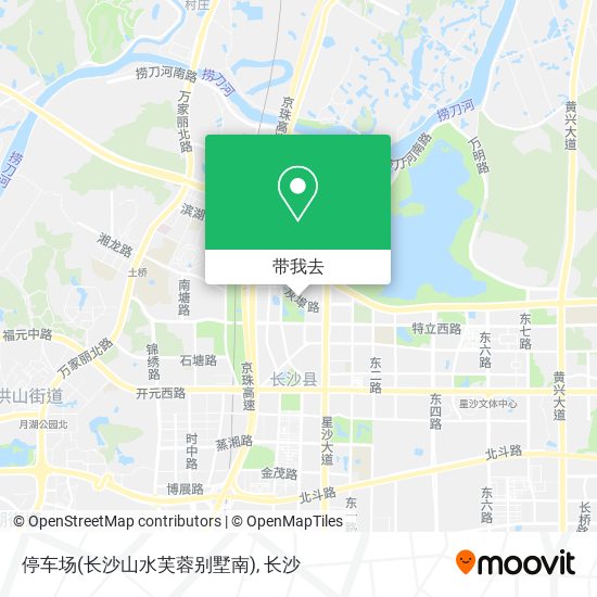 停车场(长沙山水芙蓉别墅南)地图