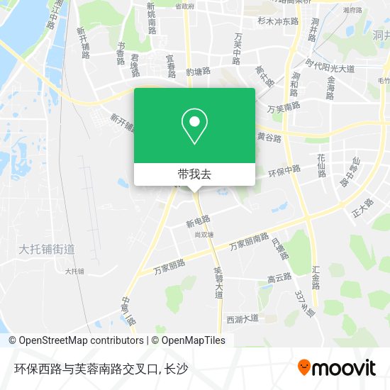 环保西路与芙蓉南路交叉口地图