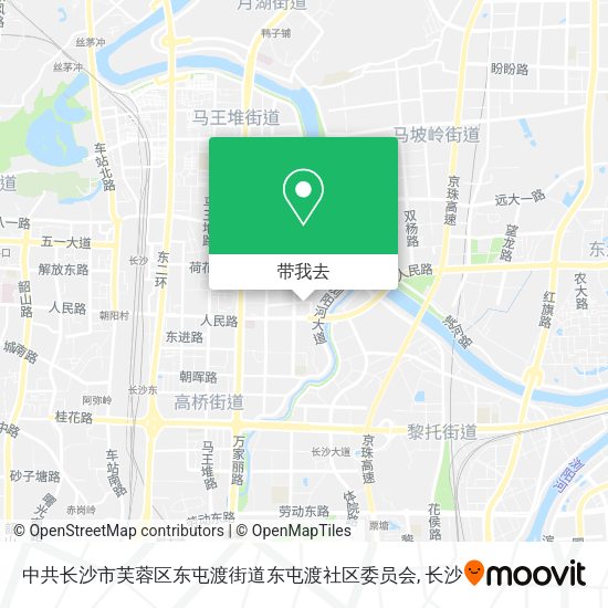 中共长沙市芙蓉区东屯渡街道东屯渡社区委员会地图