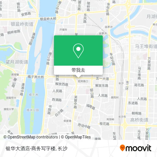 银华大酒店-商务写字楼地图