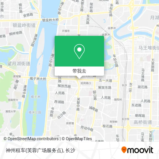 神州租车(芙蓉广场服务点)地图