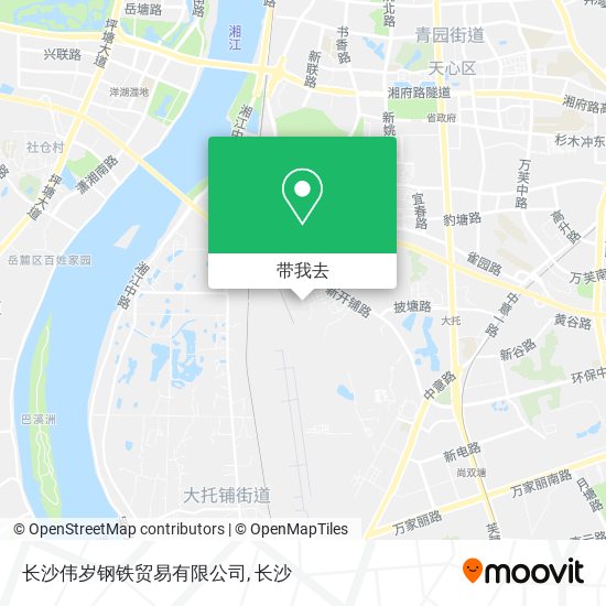 长沙伟岁钢铁贸易有限公司地图
