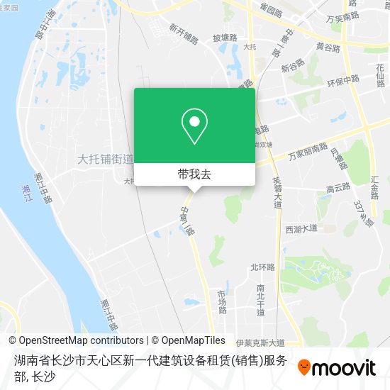 湖南省长沙市天心区新一代建筑设备租赁(销售)服务部地图