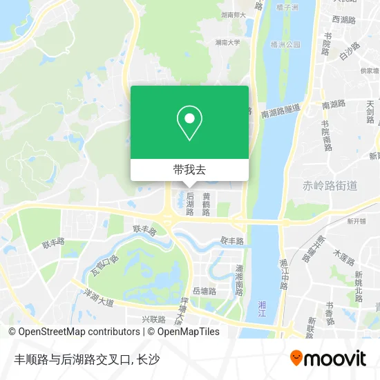 丰顺路与后湖路交叉口地图