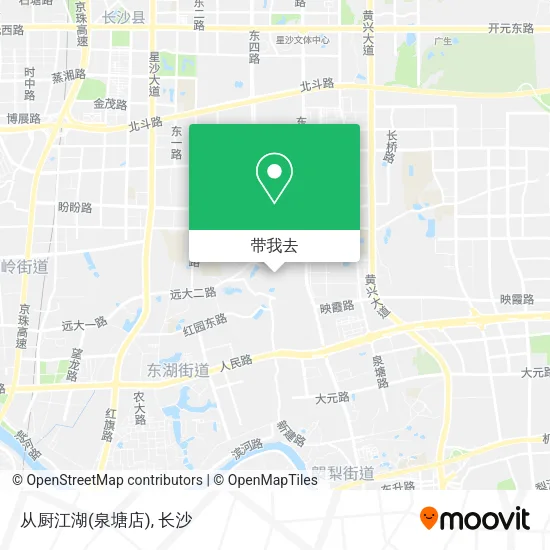 从厨江湖(泉塘店)地图