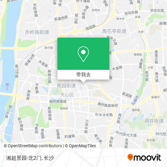 湘超景园-北2门地图