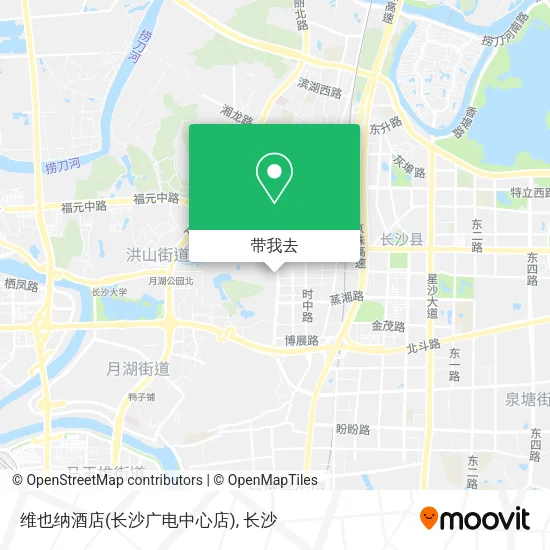 维也纳酒店(长沙广电中心店)地图