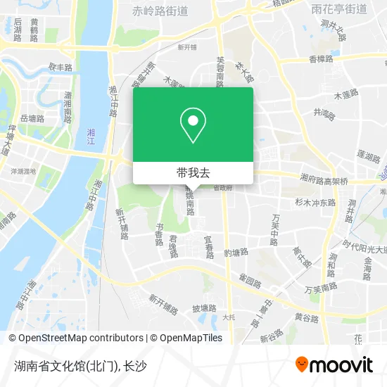 湖南省文化馆(北门)地图