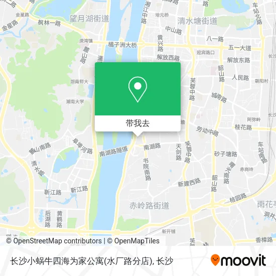 长沙小蜗牛四海为家公寓(水厂路分店)地图