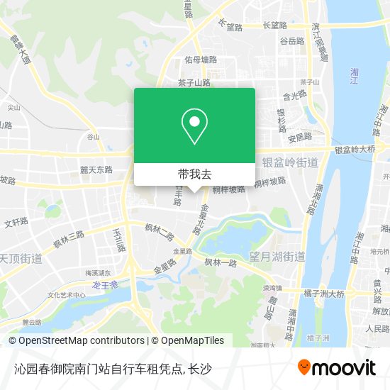 沁园春御院南门站自行车租凭点地图