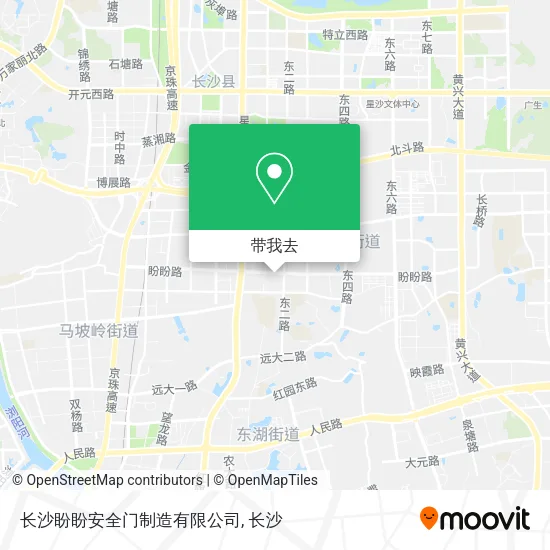 长沙盼盼安全门制造有限公司地图