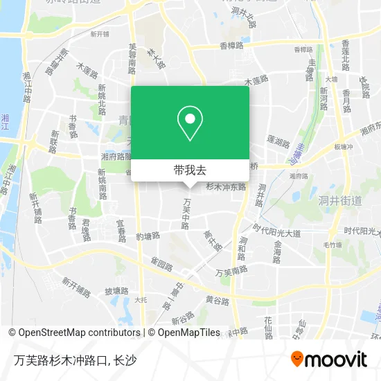 万芙路杉木冲路口地图