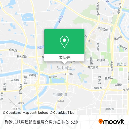 御景龙城房屋销售租赁交房办证中心地图