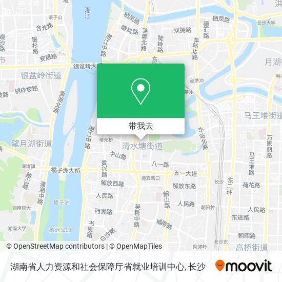 湖南省人力资源和社会保障厅省就业培训中心地图