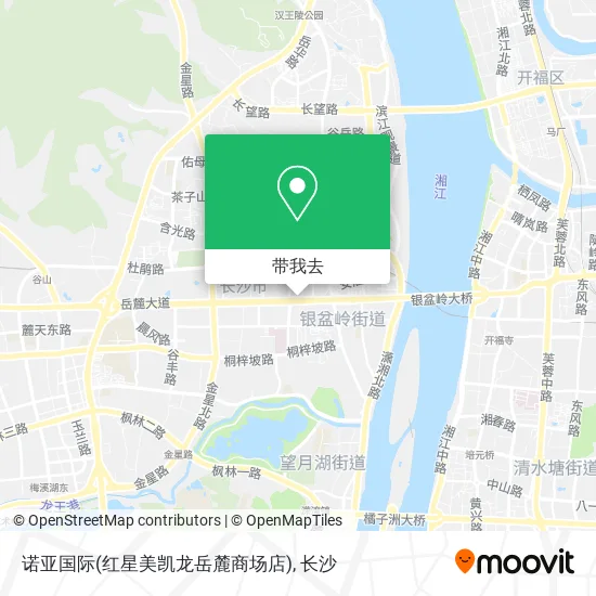 诺亚国际(红星美凯龙岳麓商场店)地图