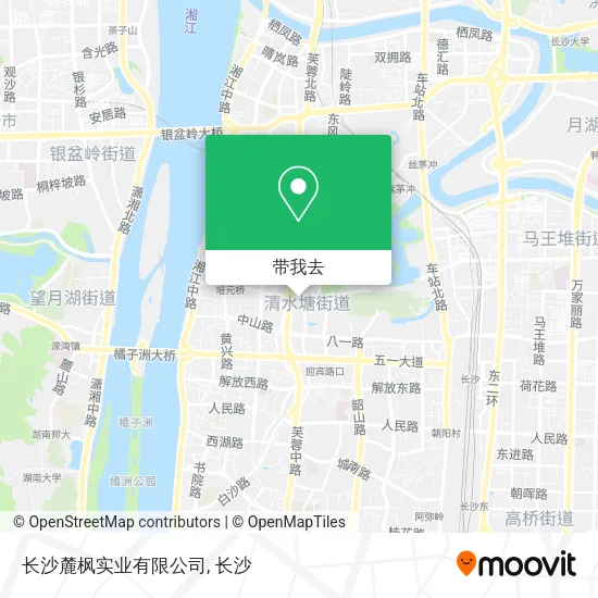 长沙麓枫实业有限公司地图