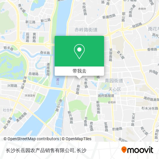 长沙长岳园农产品销售有限公司地图