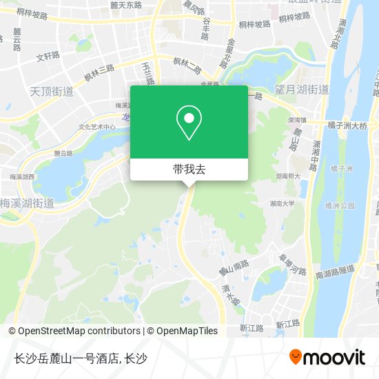 长沙岳麓山一号酒店地图