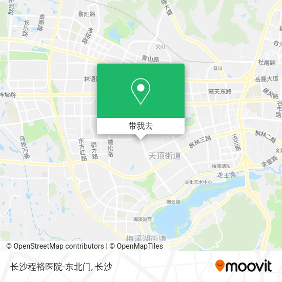 长沙程裕医院-东北门地图