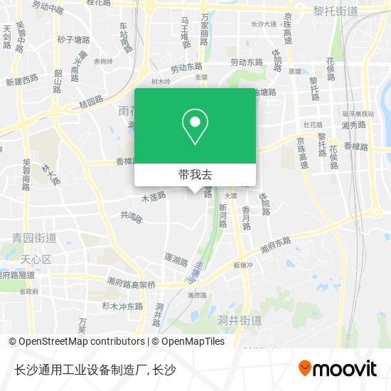 长沙通用工业设备制造厂地图
