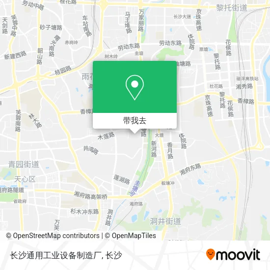 长沙通用工业设备制造厂地图