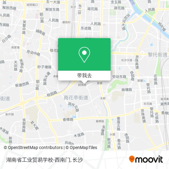 湖南省工业贸易学校-西南门地图