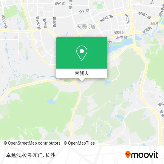 卓越浅水湾-东门地图