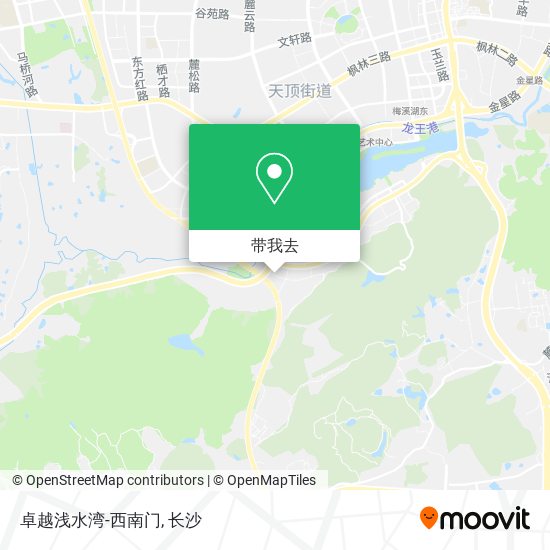 卓越浅水湾-西南门地图