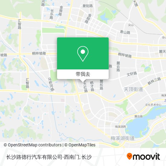 长沙路德行汽车有限公司-西南门地图