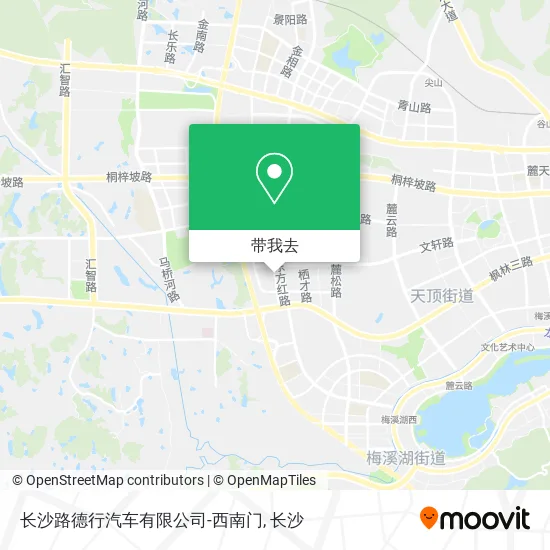 长沙路德行汽车有限公司-西南门地图