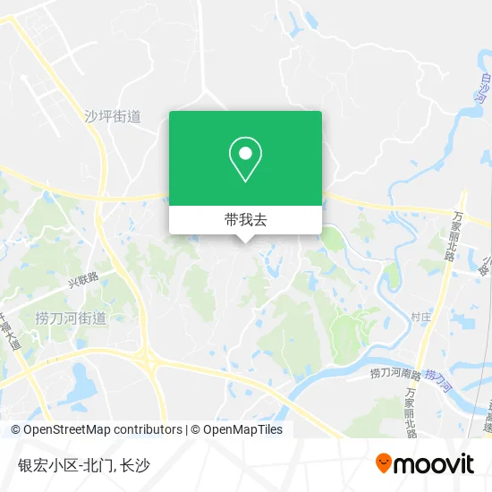 银宏小区-北门地图