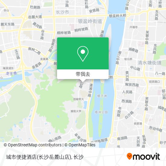 城市便捷酒店(长沙岳麓山店)地图