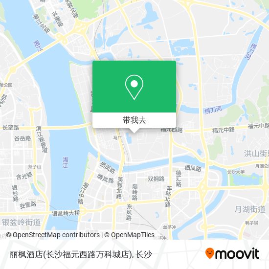 丽枫酒店(长沙福元西路万科城店)地图