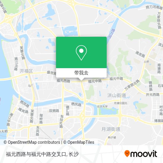 福元西路与福元中路交叉口地图