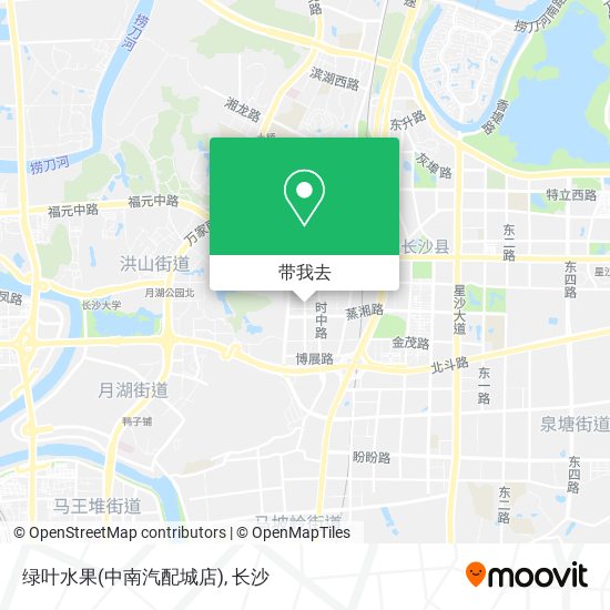 绿叶水果(中南汽配城店)地图