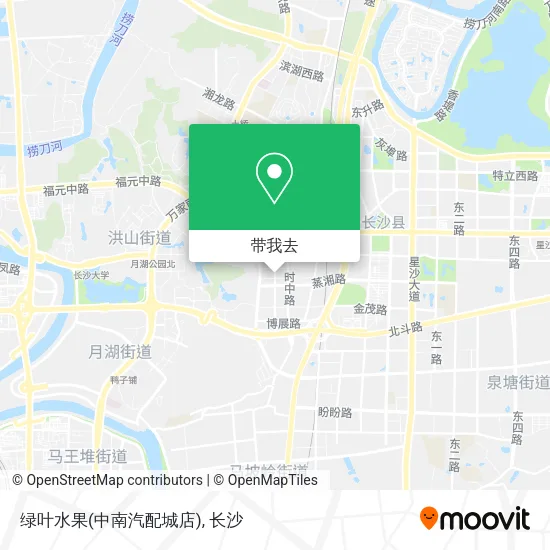 绿叶水果(中南汽配城店)地图