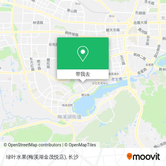 绿叶水果(梅溪湖金茂悦店)地图