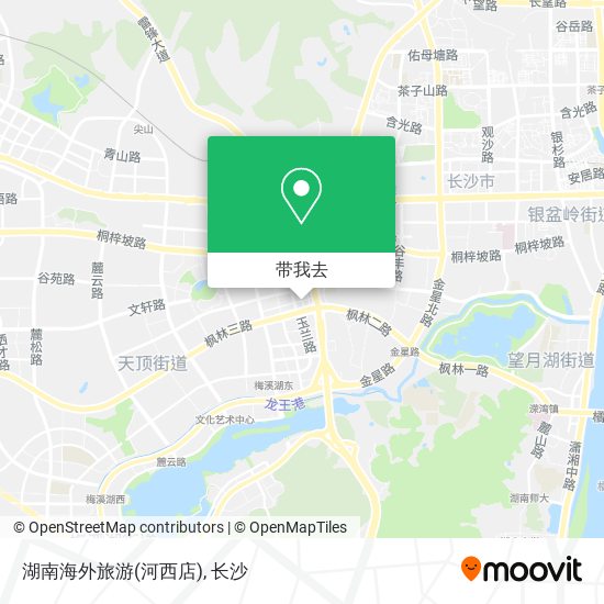 湖南海外旅游(河西店)地图