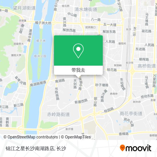 锦江之星长沙南湖路店地图
