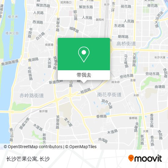 长沙芒果公寓地图