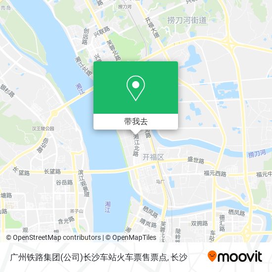 广州铁路集团(公司)长沙车站火车票售票点地图