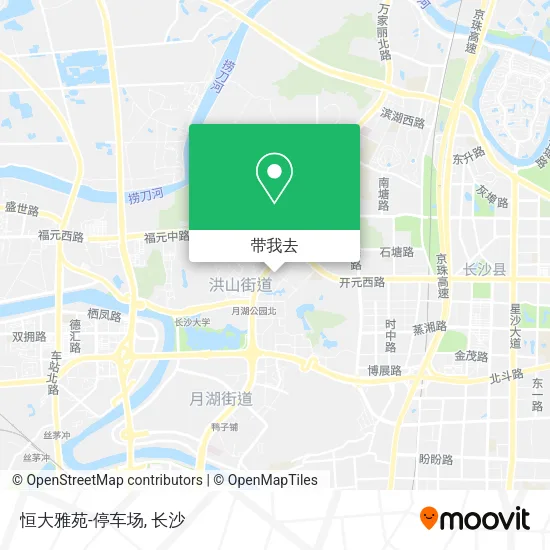 恒大雅苑-停车场地图