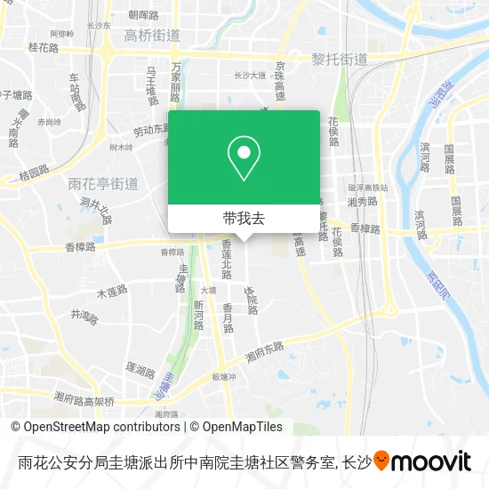雨花公安分局圭塘派出所中南院圭塘社区警务室地图